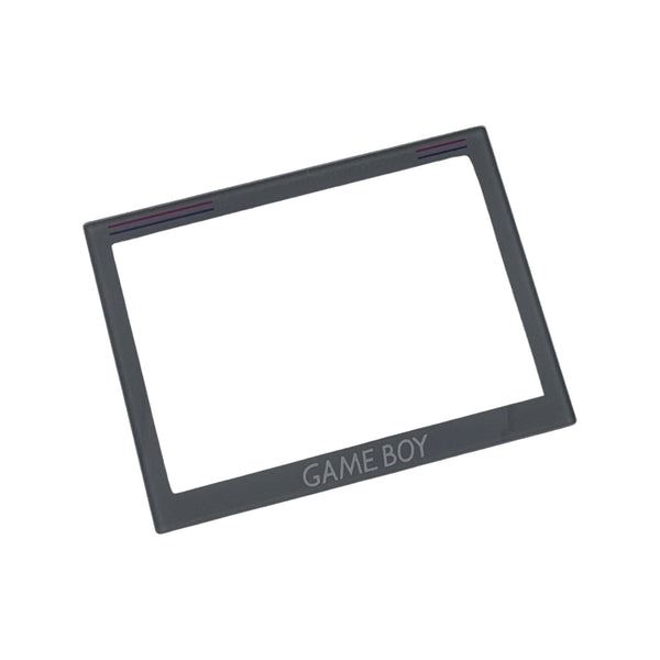 Screen lens GLASS for Game Boy Macro console & Holographic reproduction sticker - Grey DMG style | Obirux