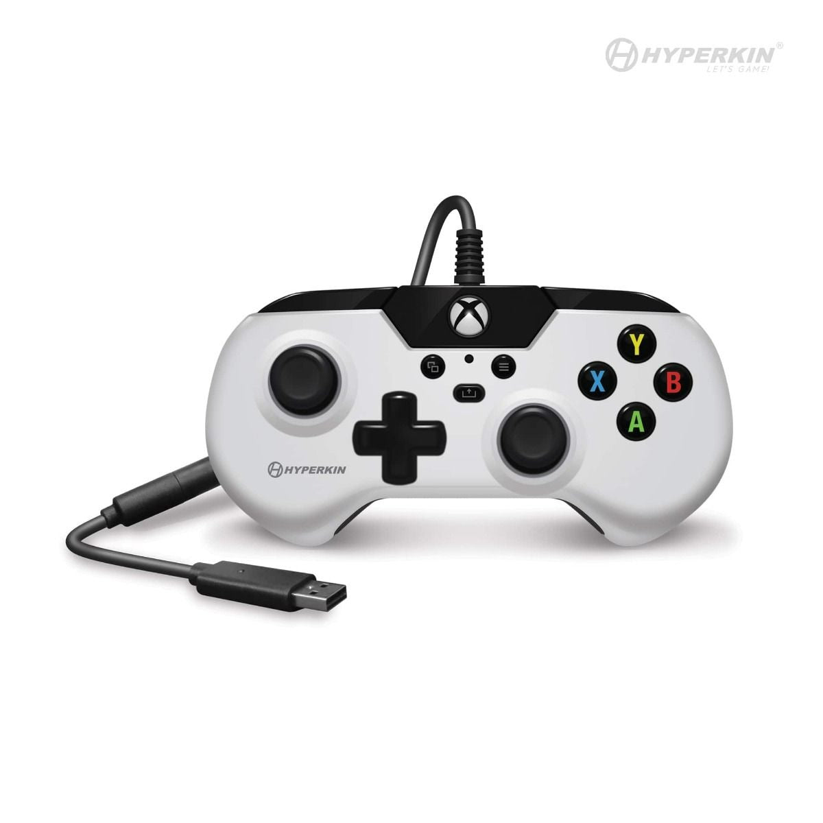 X91 retro style wired controller gamepad for Microsoft Xbox Series X/ Xbox Series S/ Xbox One/ Windows 10/11 PC - White | Hyperkin
