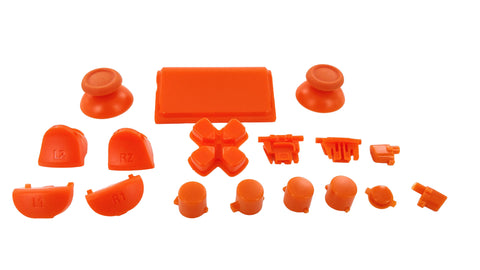 Replacement Full Button Set For 2nd Gen Sony PS4 JDM-030 Controllers - Orange | ZedLabz