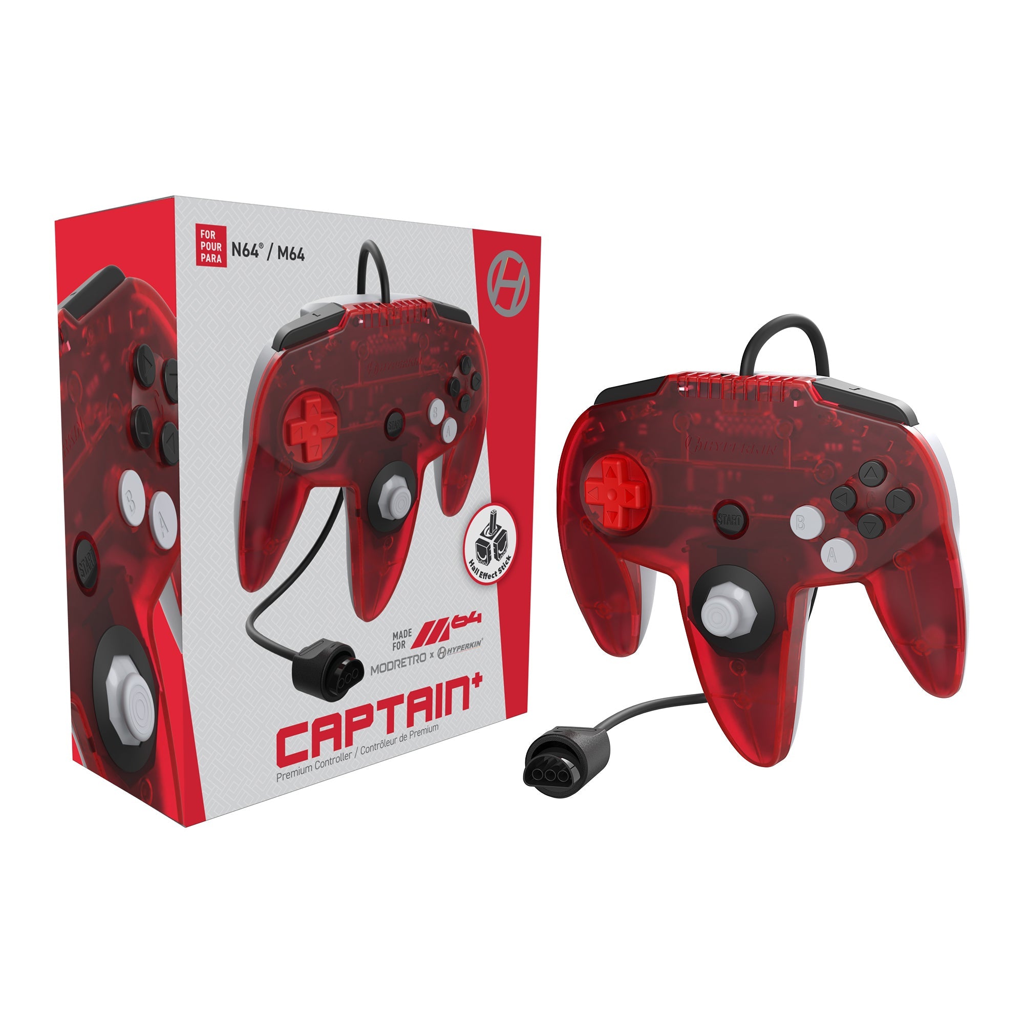 M64 Captain+ Premium Controller Special Edition - Ruby | Hyperkin