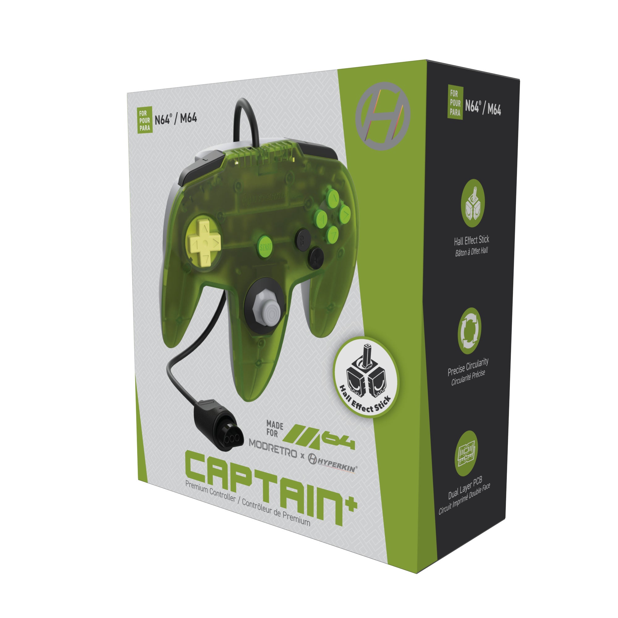 M64 Captain+ Premium Controller Special Edition - Emerald | Hyperkin