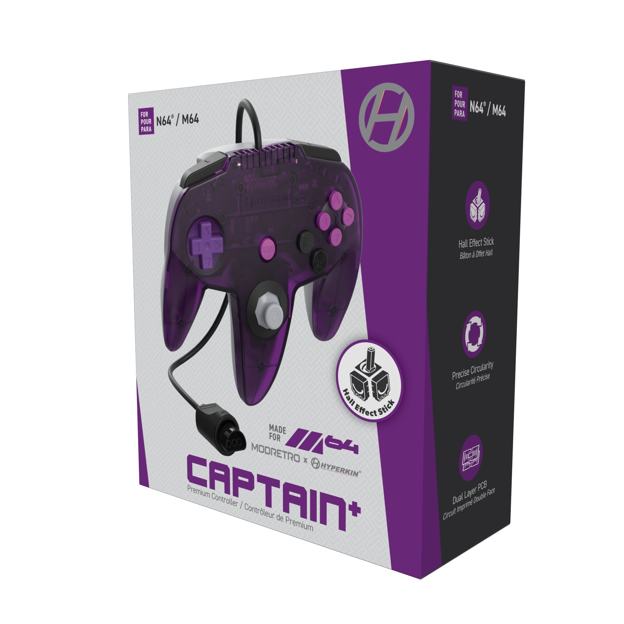 M64 Captain+ Premium Controller Special Edition - Lavender | Hyperkin