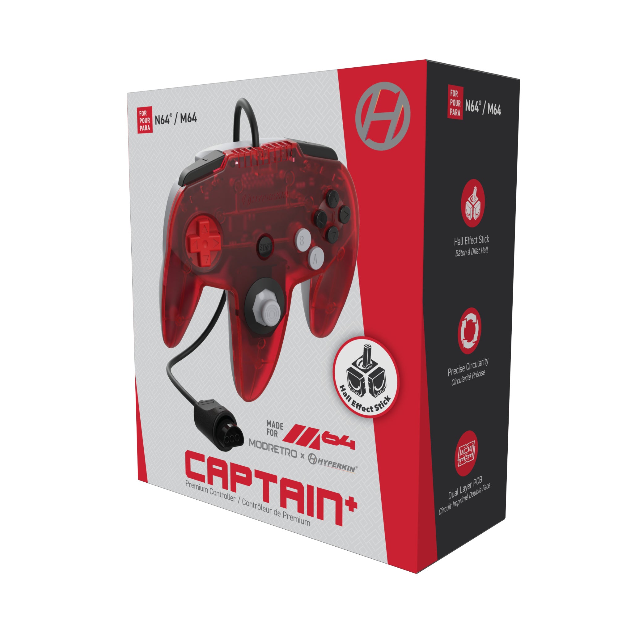 M64 Captain+ Premium Controller Special Edition - Ruby | Hyperkin