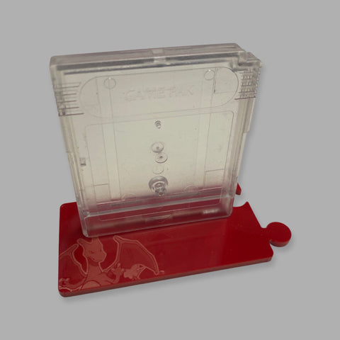 CLEARANCE - Cartridge display stand for Pokemon generation 2 cart - Silver | Rose Colored Gaming
