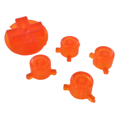 Action Buttons & D-Pad Set For Odroid-Go Advance Console - Clear Orange | ZedLabz