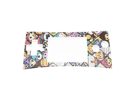 Faceplate screen lens for Game Boy Micro console Nintendo replacement part Monster edition - Multi Colour | ZedLabz