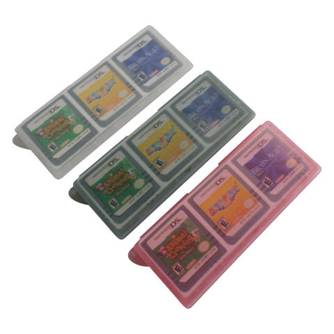 Game case for Nintendo DS 3 in 1 card holder storage box - 3 pack - black white pink | ZedLabz