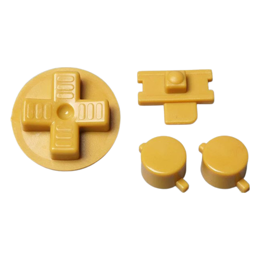 Button set for Nintendo Game Boy DMG-01 console A B D-Pad Power switch replacement - Mustard | Funnyplaying