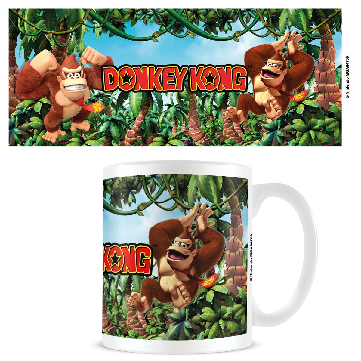 Donkey Kong 3D jungle official mug 11oz/315ml white ceramic | Pyramid
