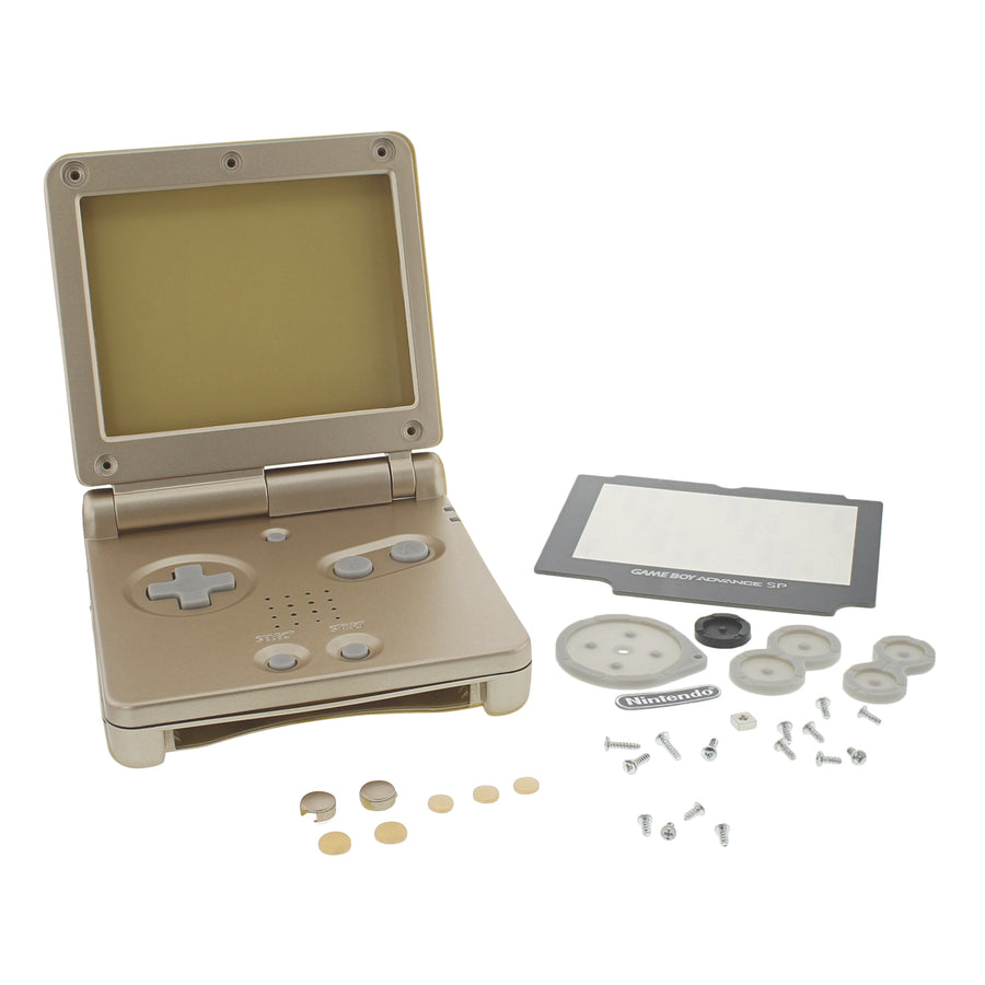 Replacement Housing Shell Kit For Nintendo Game Boy Advance SP - Starlight Gold | ZedLabz