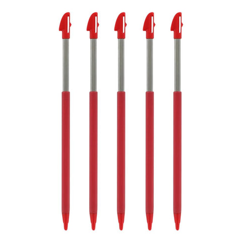 Metal Extendable Stylus For Nintendo 3DS XL - 5 Pack Red | ZedLabz