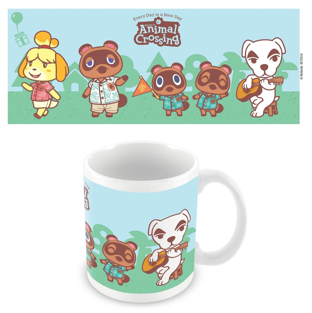Animal Crossing outdoor lineup official mug 11oz/315ml white ceramic | Pyramid