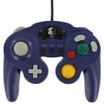 Wired controller for Nintendo GameCube GC vibration gamepad with turbo function - purple | ZedLabz
