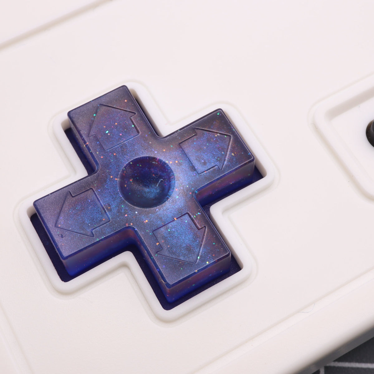 Hand cast custom resin buttons for Nintendo NES controller NES-004 (also fits Game Boy DMG-01) - Cosmic Blue | Lab Fifteen Co