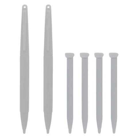 Replacement Standard & XL Stylus Pen Pack For 2015 Nintendo New 2DS XL - 6 Pack White | ZedLabz