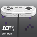 Legacy16 wired USB Snes style controller gamepad for Nintendo Switch, PC, Mac & USB devices - Black | Retro-Bit