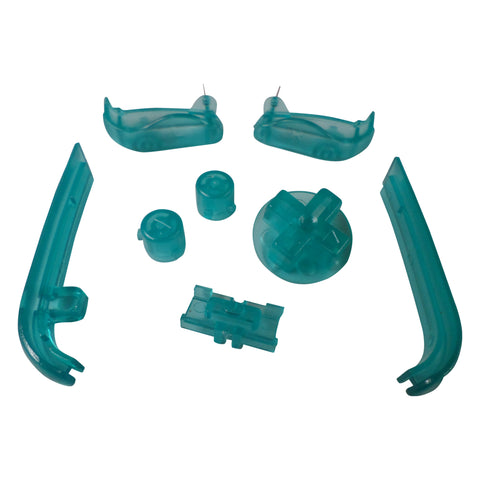  Replacement Button Set For Nintendo Game Boy Advance - Clear Teal Green | ZedLabz