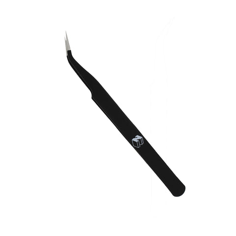 Curved fine tip tweezers for electronics, games consoles, handhelds & controllers ESD safe anti static | ZedLabz