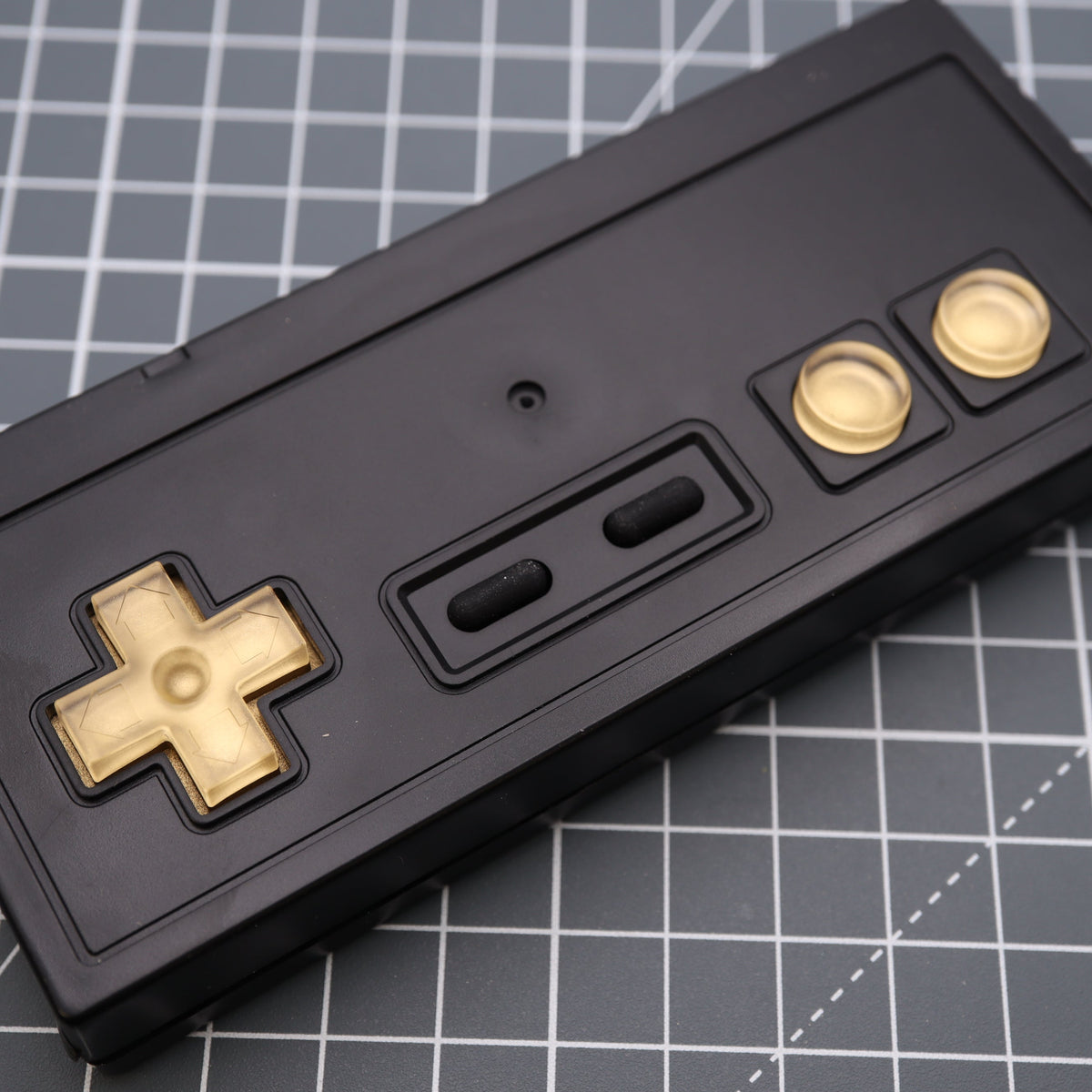 Hand cast custom resin buttons for Nintendo NES controller NES-004 (also fits Game Boy DMG-01) - Metallic Gold | Lab Fifteen Co