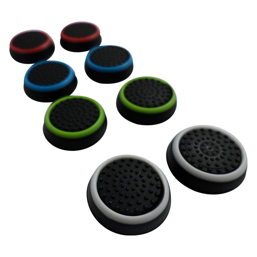 Thumb grips for PS4 Sony controller dotted stick cover grip caps - 8 pack multi colour | ZedLabz