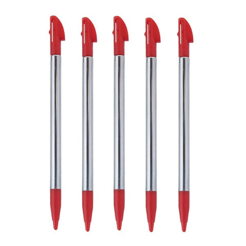 Metal Extendable Stylus For Nintendo 3DS XL - 5 Pack Red | ZedLabz