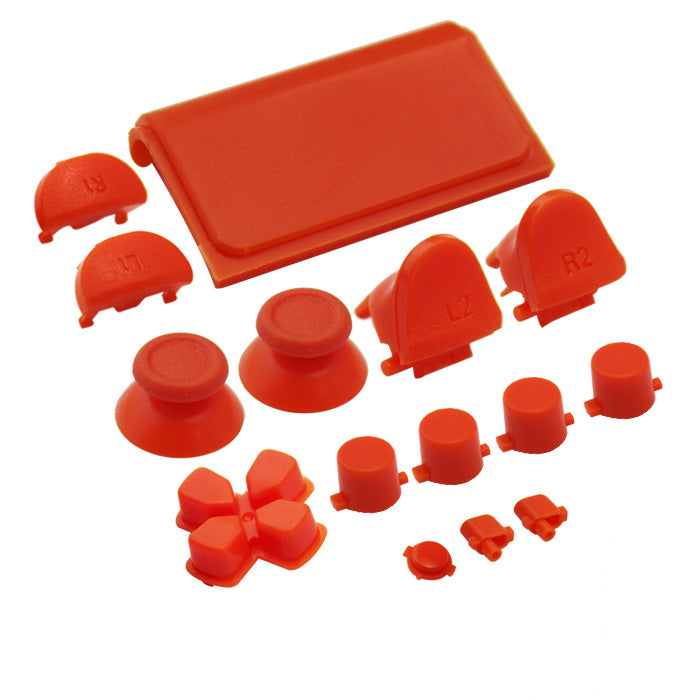 Replacement Button Set For Sony PS4 Slim Controllers - Orange | ZedLabz