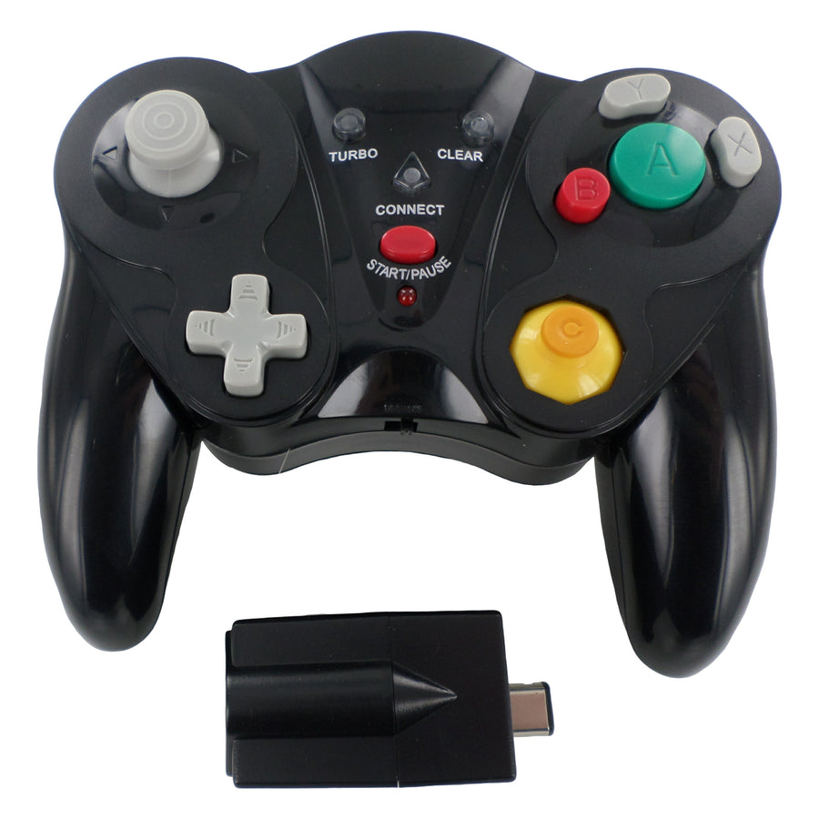 Wireless Controller for Nintendo GameCube controller replacement - Black | ZedLabz