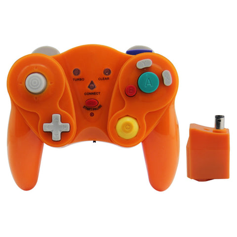 Wireless Controller for Nintendo GameCube with receiver - orange REFURB | ZedLabz