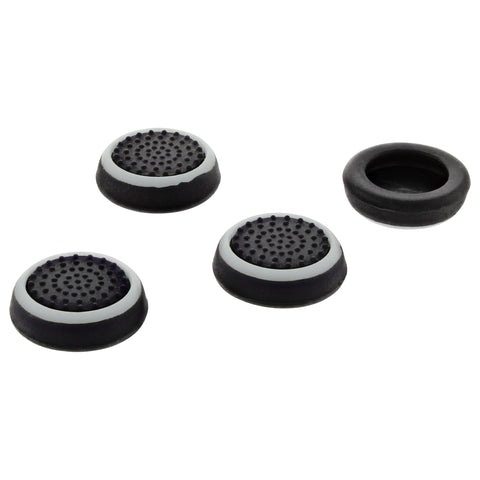 Thumb grips for PS4 Sony controller dotted stick cover grip caps - 4 pack white & black | ZedLabz