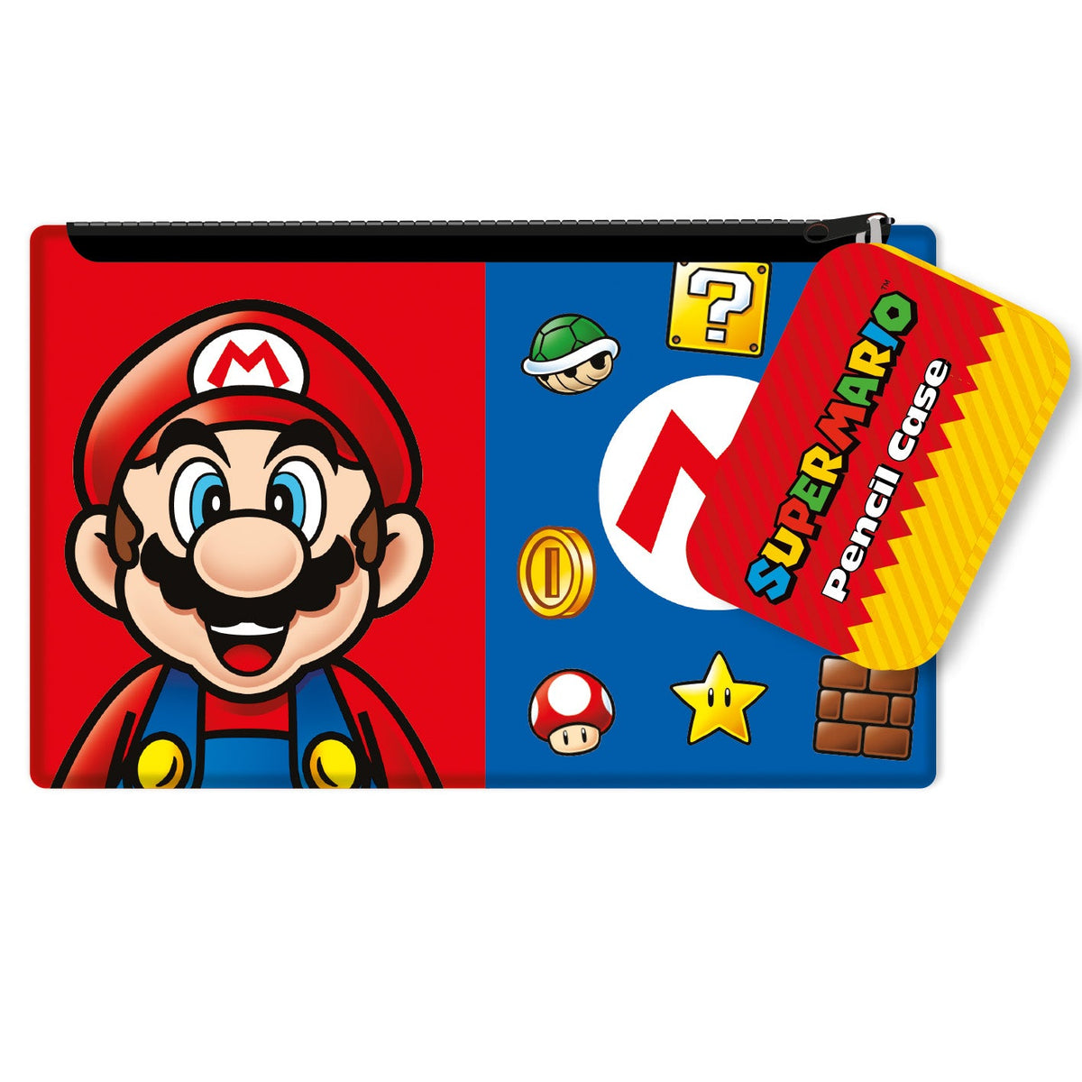 Super Mario essential zip up pencil case stationery pouch | Pyramid
