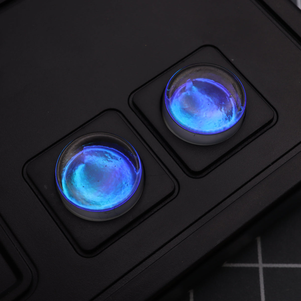 Hand cast custom resin buttons for Nintendo NES controller NES-004 (also fits Game Boy DMG-01) - Midnight Opal | Lab Fifteen Co