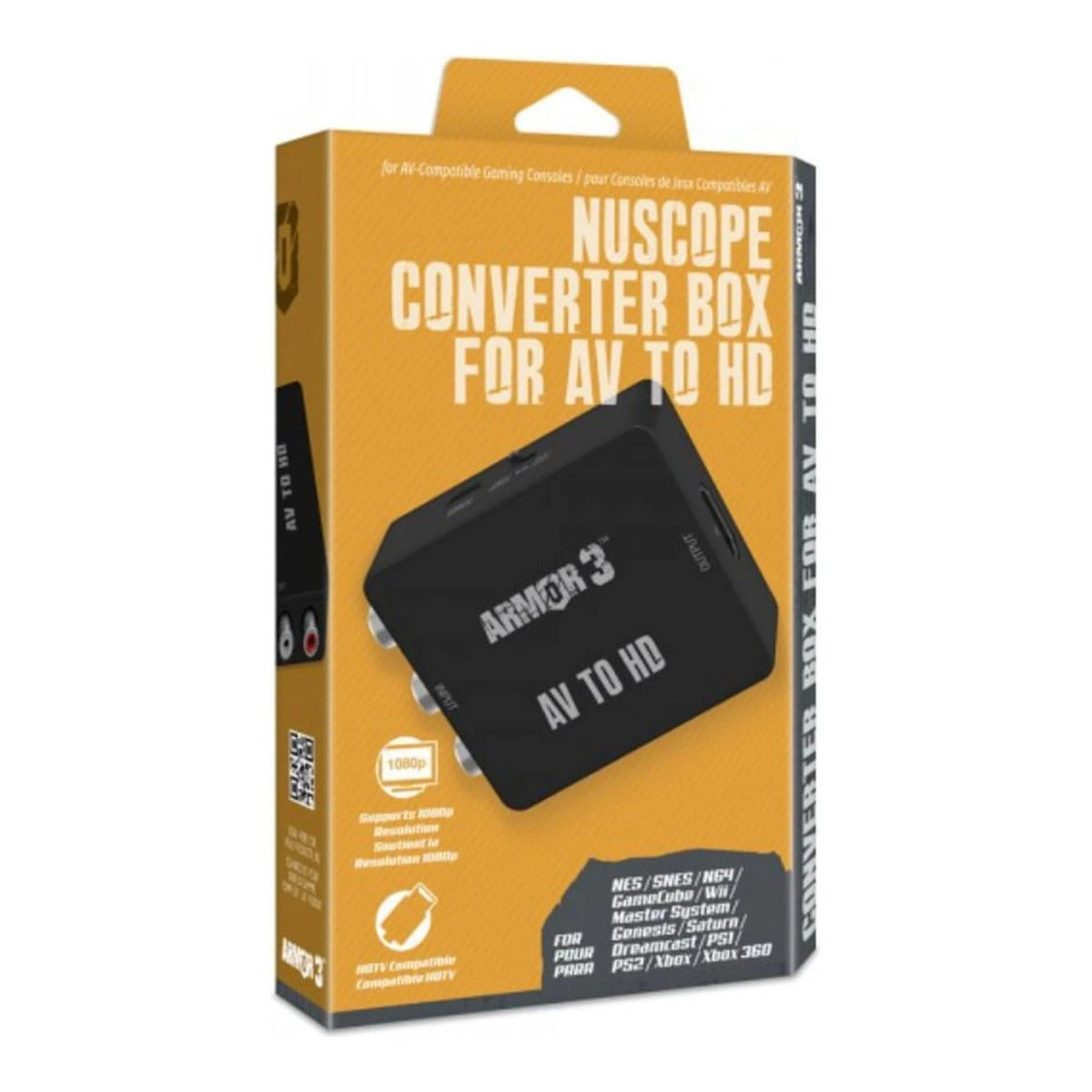 NuScope AV to HD converter box for retro consoles 1080p / 720p | Armor3