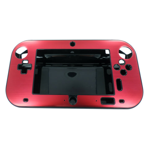 Hybrid case for Nintendo Wii U gamepad console aluminium metal hard protective cover - red | ZedLabz
