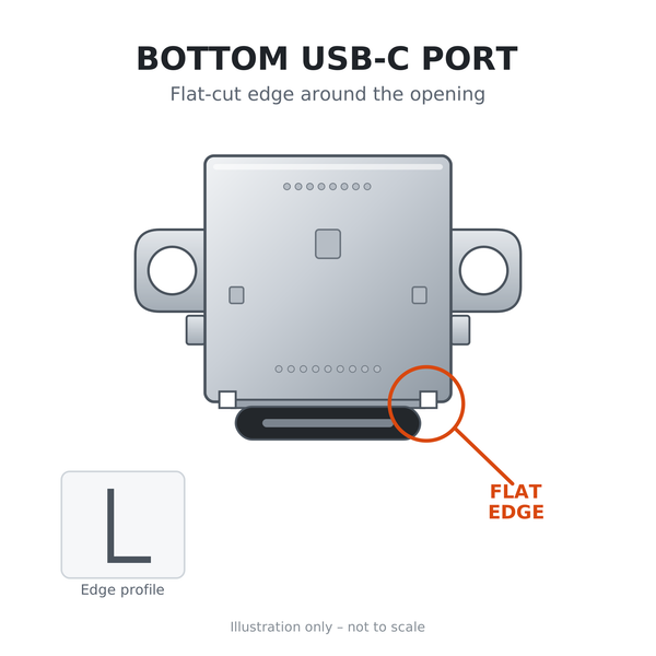 USB-C charging port for Nintendo Switch 2 bottom socket replacement - Bottom | ZedLabz