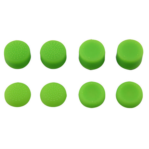 Thumbstick grips for PS4 Sony controller rubber silicone grip cover - 8 pack Green | ZedLabz