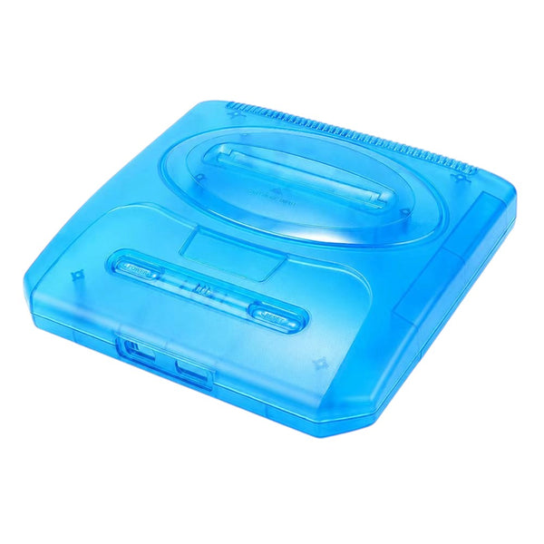 Replacement console shell housing for Sega Mega Drive 2 / Genesis 2 - Clear Blue | XYAB