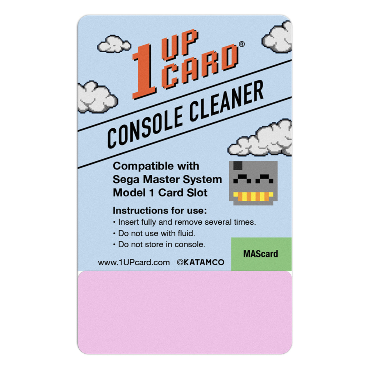 Console Cleaner for Sega Master System Model 1 card slot Mark III | 1UPcard