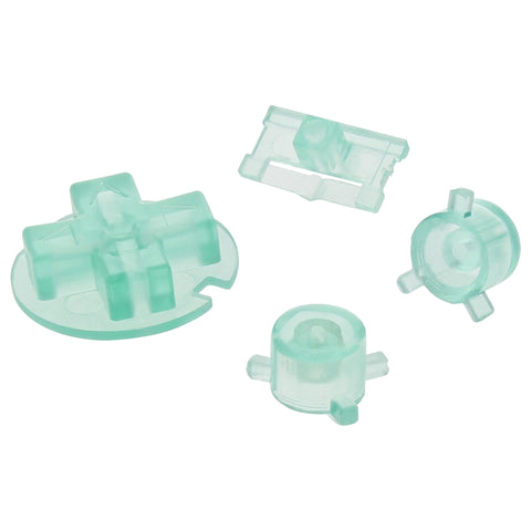 Replacement Button Set For Nintendo Game Boy Pocket - Clear Sea Green | ZedLabz