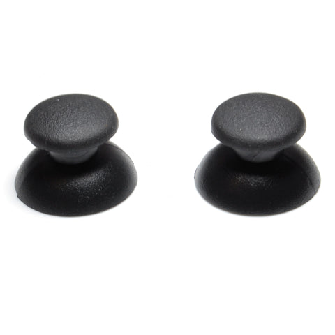 ZedLabz replacement analog thumbsticks for Sony PS2 & PS1 controllers (large hole) - 2 pack black