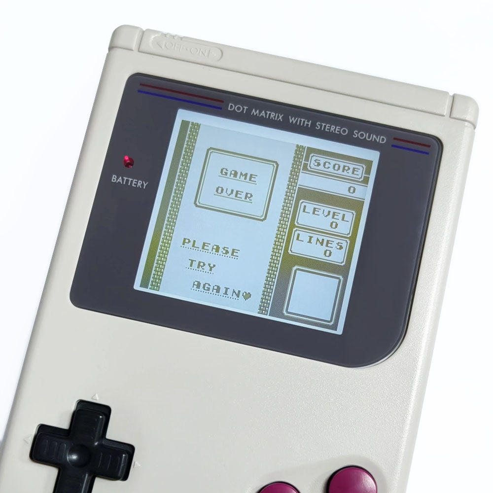 Grayscale 2.5" backlit LCD kit for Game Boy DMG with OSD menu - Only LCD kit | Hispeedido