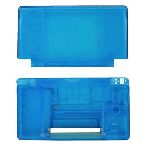 Full housing shell for Nintendo DS Lite console complete repair kit replacement - Clear Blue REFURB | ZedLabz