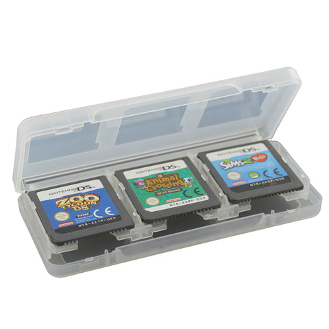 Game case for 3DS 2DS DS Lite DSi XL Nintendo card cartridge storage 6 in 1 - White | ZedLabz
