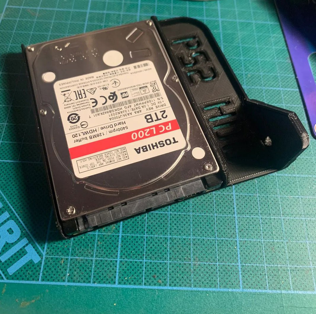 2.5" Hard drive support bracket for Sony PS2 PlayStation 2 network HDD adapter 3D Printed | RetroGameRevival - 6