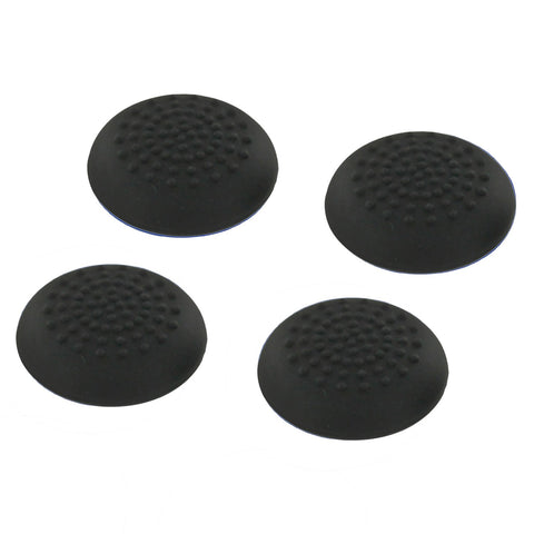 ZedLabz convex soft silicone thumb grips for Sony PS4 controller analog sticks - 4 pack black