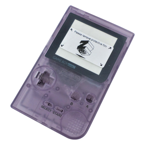 Housing shell for Nintendo Game Boy Pocket case repair mod kit - clear atomic purple | ZedLabz
