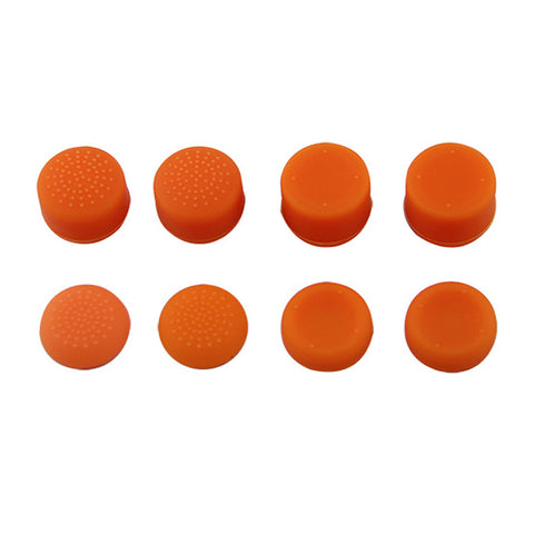Thumbstick grips for PS4 Sony controller rubber silicone grip cover - 8 pack Orange | ZedLabz