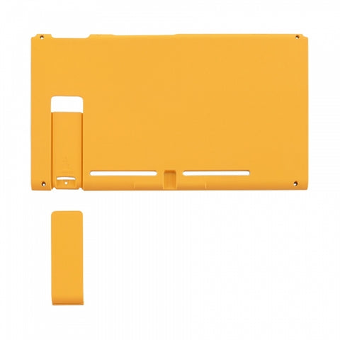 Housing shell for Nintendo Switch console back plate with kickstand soft touch - Yellow | ZedLabz
