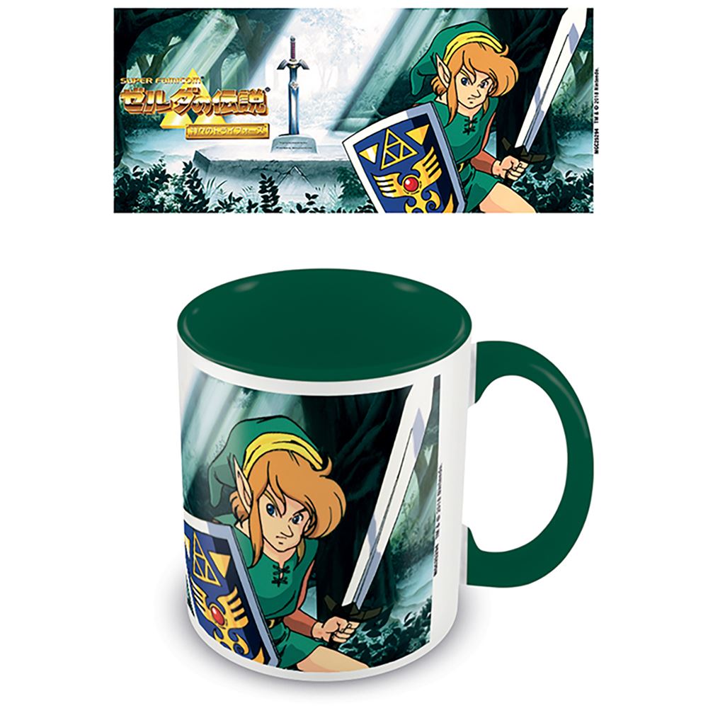 The Legend of Zelda the Lost Woods official mug 11oz/315ml white & green coloured inner and handle ceramic | Pyramid