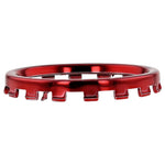 Chrome analog thumbstick rings for Xbox One Elite controller trim 2 pack | ZedLabz / Red