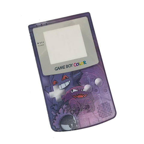 UV printed design by Jamesyplays - Gengar Evo style housing shell case kit for Nintendo Game Boy Color - Silver| ZedLabz